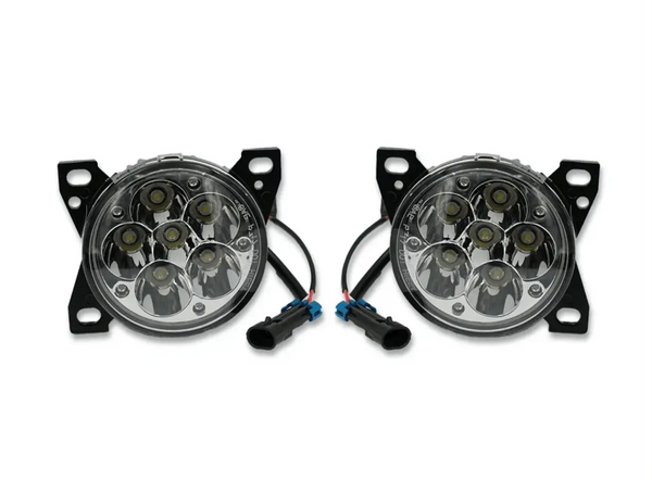 Performance High Power Chrome Housing LED Projector Fog Light Lamp Pair Set for Peterbilt 579/578 - Tacoma Parts Corporation