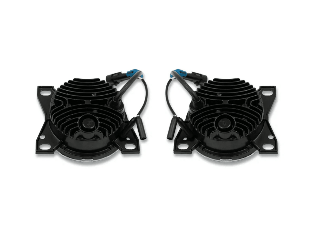 Performance High Power Chrome Housing LED Projector Fog Light Lamp Pair Set for Peterbilt 579/578 - Tacoma Parts Corporation