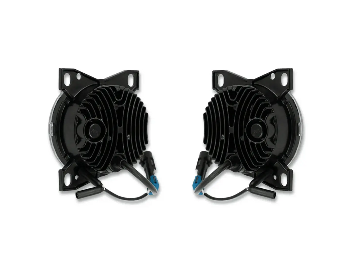 Performance High Power Chrome Housing LED Projector Fog Light Lamp Pair Set for Kenworth T660 Peterbilt 579/578 - Tacoma Parts Corporation