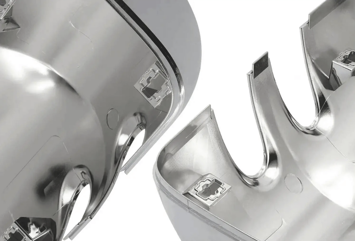 KOZAK Chrome Door Mirror Covers Right Passenger and Left Driver Side Pair Set (Two Piece) For Kenworth T680 T880 Truck Accessories PLUS Wipers, Logo and KOZAK Vest