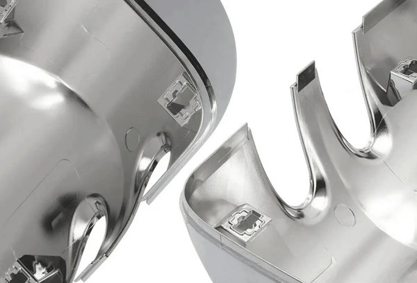KOZAK Chrome Door Mirror Covers Right Passenger and Left Driver Side Pair Set (Two Piece) For Kenworth T680 T880 Truck Accessories PLUS Wipers, Logo and KOZAK Vest