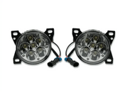 Performance High Power Chrome Housing LED Projector Fog Light Lamp Pair Set for Kenworth T660 Peterbilt 579/578 - Tacoma Parts Corporation