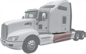 Kozak Aftermarket 78" Center Fairing Skirt Panel Driver Side for Kenworth T660 - Tacoma Parts Corporation