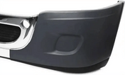 Complete Plastic Chrome Front Bumper No Fog Light Holes for Freightliner Cascadia 2008-2017 - Tacoma Parts Corporation
