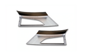 KOZAK compatible with Volvo VNL 2018+ Bumper Corners Chrome Trim w/Fog Light Holes LH RH Pair Set