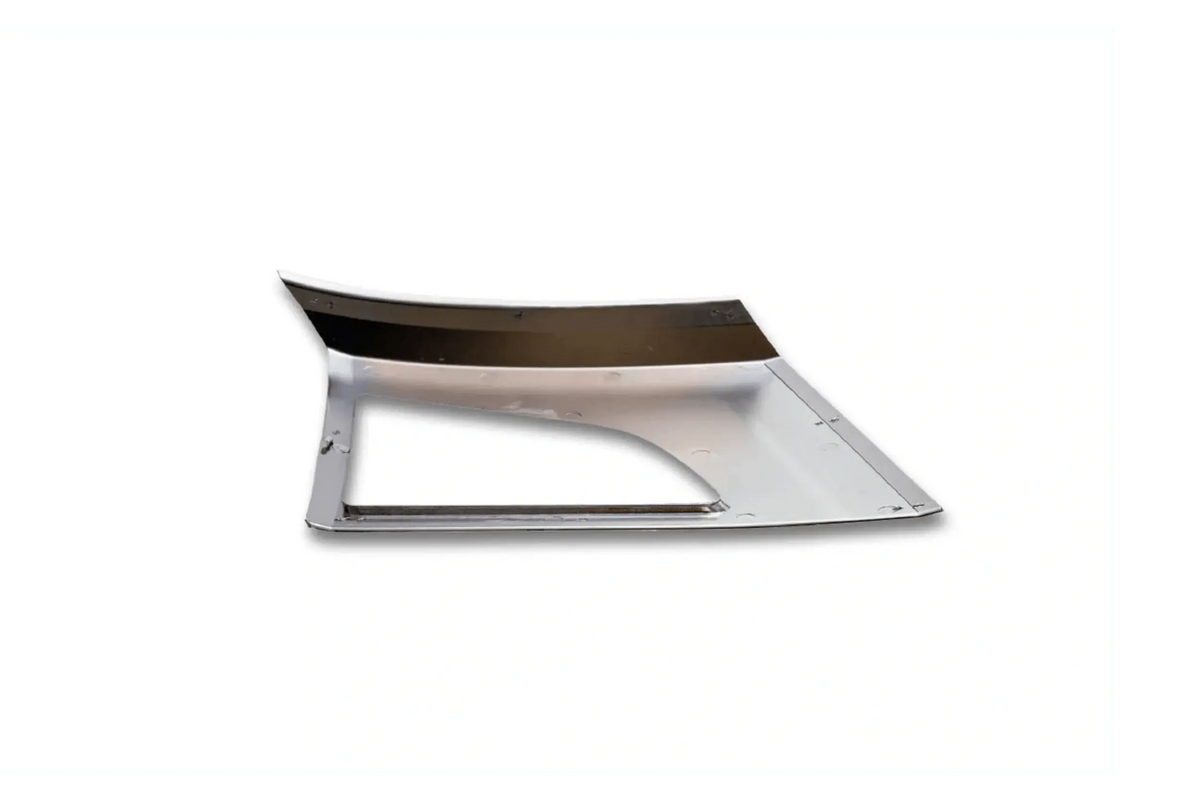 KOZAK compatible with Volvo VNL 2018+ Bumper Corners Chrome Trim w/Fog Light Holes Left Driver Side