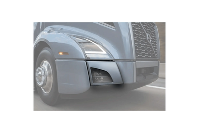 KOZAK compatible with Volvo VNL 2018+ Bumper Corners Chrome Trim w/Fog Light Holes Right Passenger Side