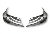 Kozak International Prostar Bumper Corner Right and Left (Passenger and Driver Side) Plastic Chrome PLUS International Logo Emblem, 2x22" Windshield wipers and KOZAK Reflective Vest