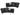 Kozak Black Plastic Bumper Extension Corners (Driver Left & Passenger Right Side) Pair Set for Kenworth T680 - Tacoma Parts Corporation