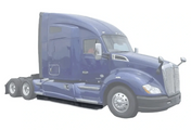 KOZAK Replacement Side Fairing Extension Right Passenger Side compatible with Kenworth T680 PLUS Kenworth Logo and KOZAK Reflective Vest