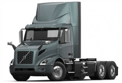KOZAK Black Plastic Air Deflector Left Driver Side compatible with Volvo VNL 2018+ PLUS Logo with Stripe, 2X 22 Windshield Wipers, License Plate Holder and Vest