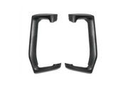 KOZAK Pair Mirror Arm Cover (Black) and Matte Black Door Mirror Cover Pair Set Left and Right side compatible with Volvo VNL VNM VNX VN 2004-2023 PLUS Logo, 2x22" Wipers and KOZAK Vest