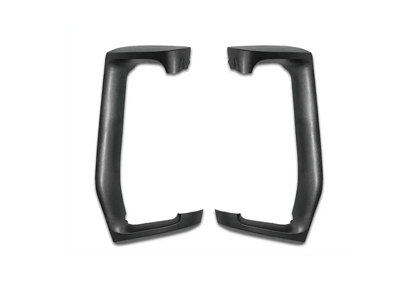 KOZAK Pair Mirror Arm Cover (Black) and Matte Black Door Mirror Cover Pair Set Left and Right side compatible with Volvo VNL VNM VNX VN 2004-2023 PLUS Logo, 2x22" Wipers and KOZAK Vest