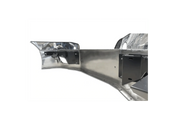 KOZAK Chrome STEEL 16" Bumper with Fog Lamp Hole + LED Fog Light Lamp Set with Halo Ring DLR Black for New Freightliner Cascadia 2018+ PLUS Logo, 2x 22" Windshield Wipers, License Plate Frame and Vest