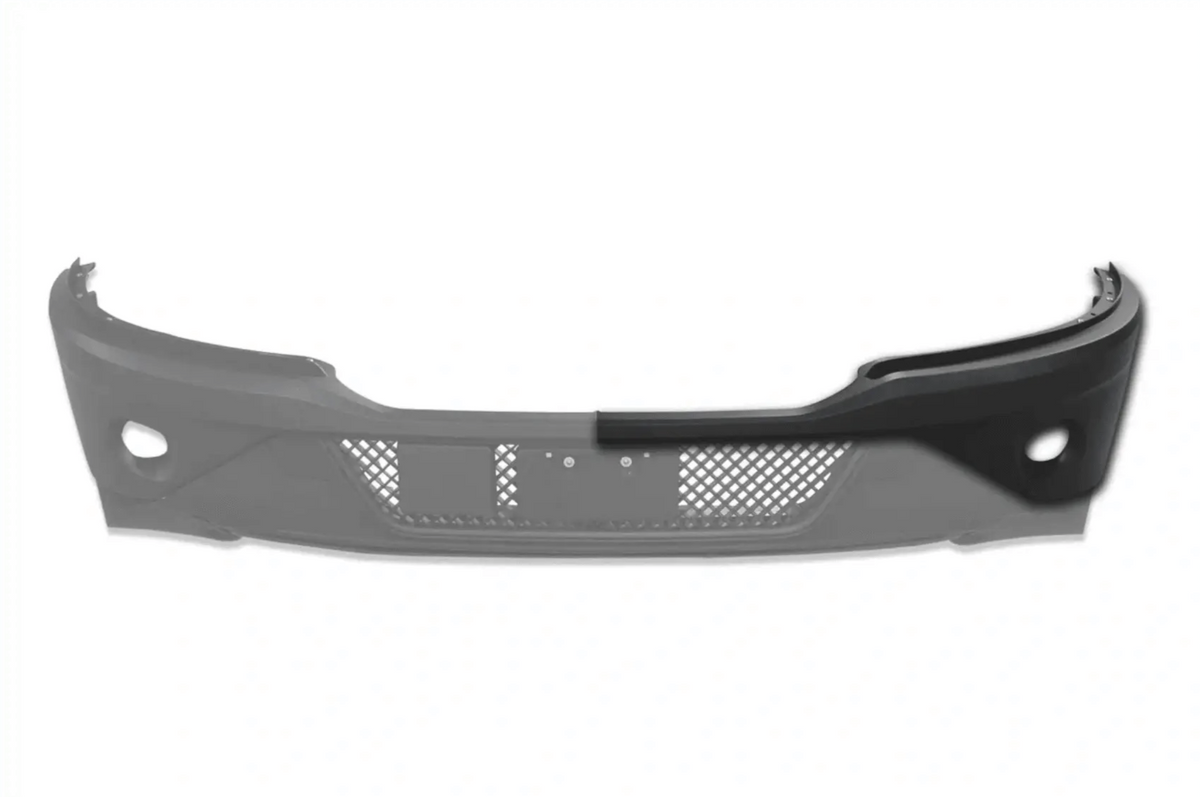 Kozak Black Plastic Bumper Cover Paint with Fog LAMP Hole (Driver Left Side) for Kenworth T680 Next GEN 2022 2023+ Plus Logo, 2x22 Windshield Wipers and KOZAK Vest