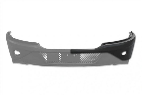 Kozak Black Plastic Bumper Cover Paint with Fog LAMP Hole (Driver Left Side) for Kenworth T680 Next GEN 2022 2023+ Plus Logo, 2x22 Windshield Wipers and KOZAK Vest
