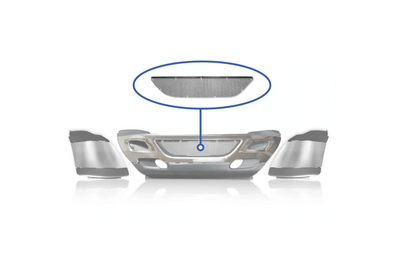 KOZAK Bumper Net Lower Grille Screen For PLASTIC Bumper fits International Prostar 2008-2015 Trucks PLUS Logo and Vest