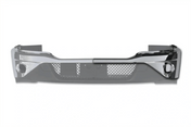 Kozak Chrome BUMPER COVER without FOG LAMP HOLE (Driver Left Side) for KENWORTH T680 NEXT GEN 2022 2023+ PLUS Logo, 2x22" Windshield Wipers and KOZAK Vest