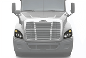 Kozak Black Projector LED Headlight Pair Set For Freightliner Cascadia 2008-2017 - Tacoma Parts Corporation