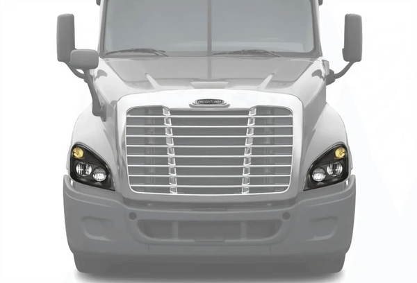 Kozak Black Projector LED Headlight Pair Set For Freightliner Cascadia 2008-2017 - Tacoma Parts Corporation