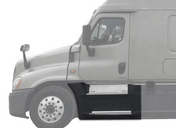 KOZAK Front Fairing Step Panel (Left Driver Side) with 2X Steps and Upper Step Trim for Freightliner Cascadia 2008-2017 Plus Logo, 2x22 Windshield Wipers, License Plate Frame and Vest