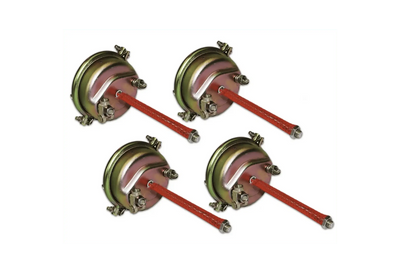 KOZAK SET of 4 Air Brake Service Chamber Type 30 (T30) -Two Hole Connector