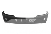 Kozak Black Plastic Bumper Cover Paint with Fog LAMP Hole (Passenger Right Side) for Kenworth T680 Next GEN 2022 2023+ Plus Logo, 2x22 Windshield Wipers and KOZAK Vest
