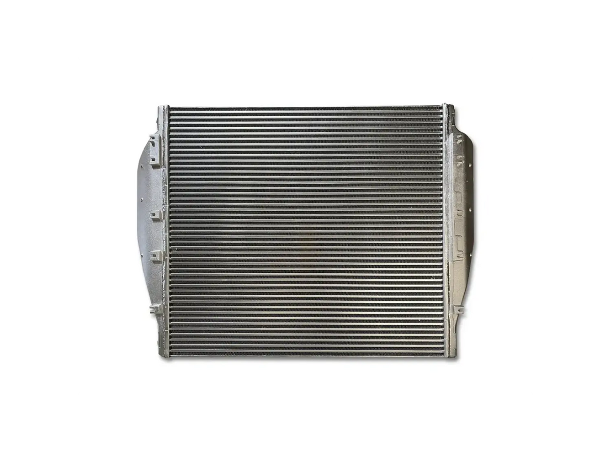 KOZAK Charge Air Cooler 0131241000 Freightliner Bus Chassis (Argosy, Coronado, Classic, M2-112, 106, Cascadia, Columbia, Century) PLUS Logo, Wipers, License Plate Frame, 2x Trailer Tail Lights, Vest