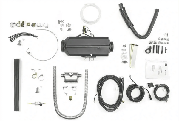 AUTOTERM Air 4D (Planar) 4 kW Diesel Air Heater 12V with PU-5 Controller Similar to Webasto, Airtronic, Eberspacher, Espar for car, Cabin, Boat, Bus, Camper - Universal kit! Plus Vest