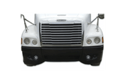 KOZAK LED Fog Light Pair OEM # A66-03653-002/A66-03653-003 compatible with Freightliner Century 2008+ PLUS Logo and Vest