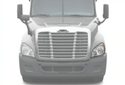 KOZAK HEADLIGHT HALOGEN + LED Replacement Headlight (A06-51907-006) Driver Left Side For FREIGHTLINER CASCADIA 2008-2017 PLUS Logo, Wipers, 4x H11 LED Bulbs, License Plate Frame, Vest