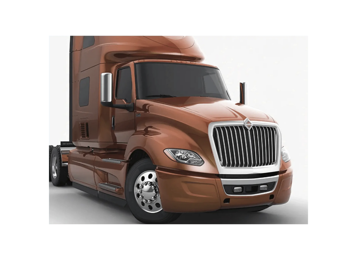 KOZAK Bumper Lower Valence For International LT625 PLUS International Logo Emblem and Kozak Reflective Vest