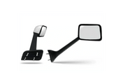KOZAK Chrome Hood Mirror (Passenger Right Side) compatible with International LT625 Trucks PLUS International Logo, Windshield Wipers, Frame License Plate and KOZAK Vest