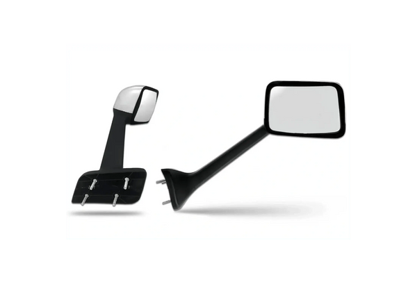 KOZAK Chrome Hood Mirror (Passenger Right Side) compatible with International LT625 Trucks PLUS International Logo, Windshield Wipers, Frame License Plate and KOZAK Vest