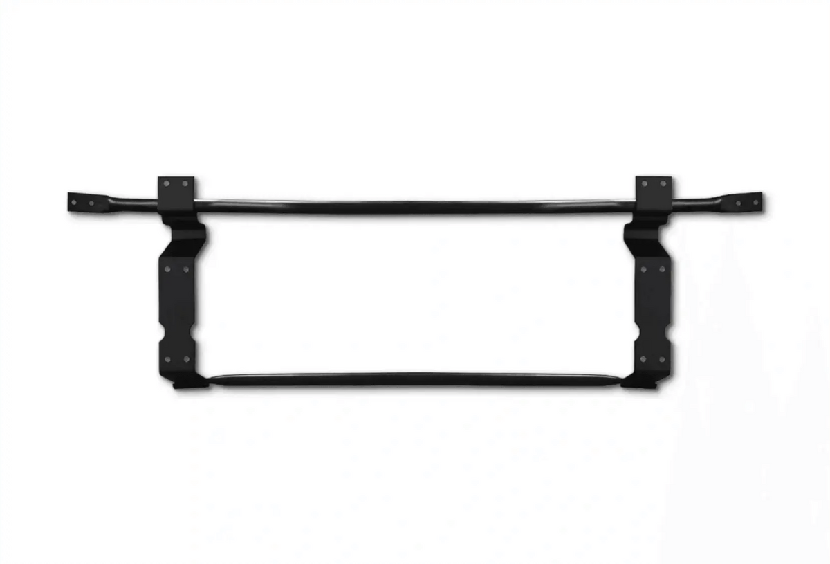 KOZAK Replacement Bumper With Fog Lights Holes (Left Driver Side and Right Passenger Side) with Brackets International Prostar Trucks PLUS International Logo Emblem, 2x 22" Windshield wipers and Kozak Vest