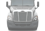 KOZAK HEADLIGHT HALOGEN + LED Replacement Headlight (A06-51907-007) Passenger Right Side For FREIGHTLINER CASCADIA 2008-2017 PLUS Logo, Wipers, 4x H11 LED Bulbs, License Plate Frame, Vest