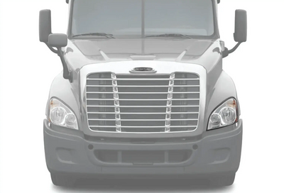 KOZAK HEADLIGHT HALOGEN + LED Replacement Headlight (A06-51907-007) Passenger Right Side For FREIGHTLINER CASCADIA 2008-2017 PLUS Logo, Wipers, 4x H11 LED Bulbs, License Plate Frame, Vest