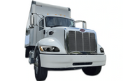 KOZAK Black LED Headlight (Driver Left Side) for PETERBILT 330 335 384 386 387 PLUS Logo, Windshield Wipers and Vest