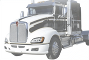 KOZAK Chrome LED Headlights (Driver Left and Passenger Right Side) Pair for Kenworth T660 T770 T700 T170 T270 T370 T470 T440 2008-2016 PLUS Logo, Wipers, Frame License Plate, 4x H11 LED Bulbs and Vest