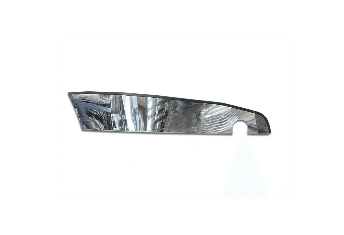 KOZAK Chrome STEEL Bumper Corner Passenger Right Side for New Freightliner Cascadia 2018+ PLUS Logo, 2x 22" Windshield Wipers, License Plate Frame and Vest