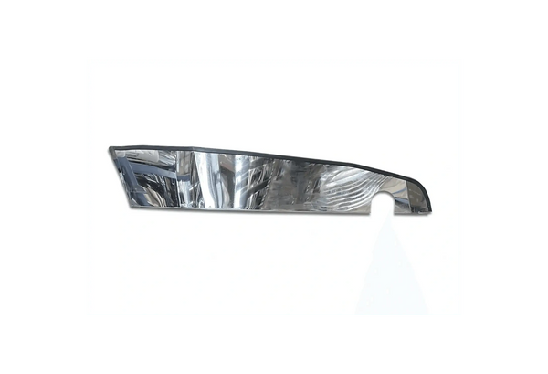 KOZAK Chrome STEEL Bumper Corner Passenger Right Side for New Freightliner Cascadia 2018+ PLUS Logo, 2x 22" Windshield Wipers, License Plate Frame and Vest
