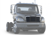KOZAK Replacement Chrome Front Grille A1714787001 for Freightliner M2 2003-2015 - Freightliner Replacement Parts - PLUS Logo, 2x22" Wipers, License Plate Holder and Vest
