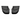 KOZAK Bumper Air Flow Deflector Right Side, Left Side and Center compatible with Volvo VNL 2004-2017 PLUS Volvo Logo with Stripe, 2x 22" Windshield Wipers and KOZAK Reflective Vest