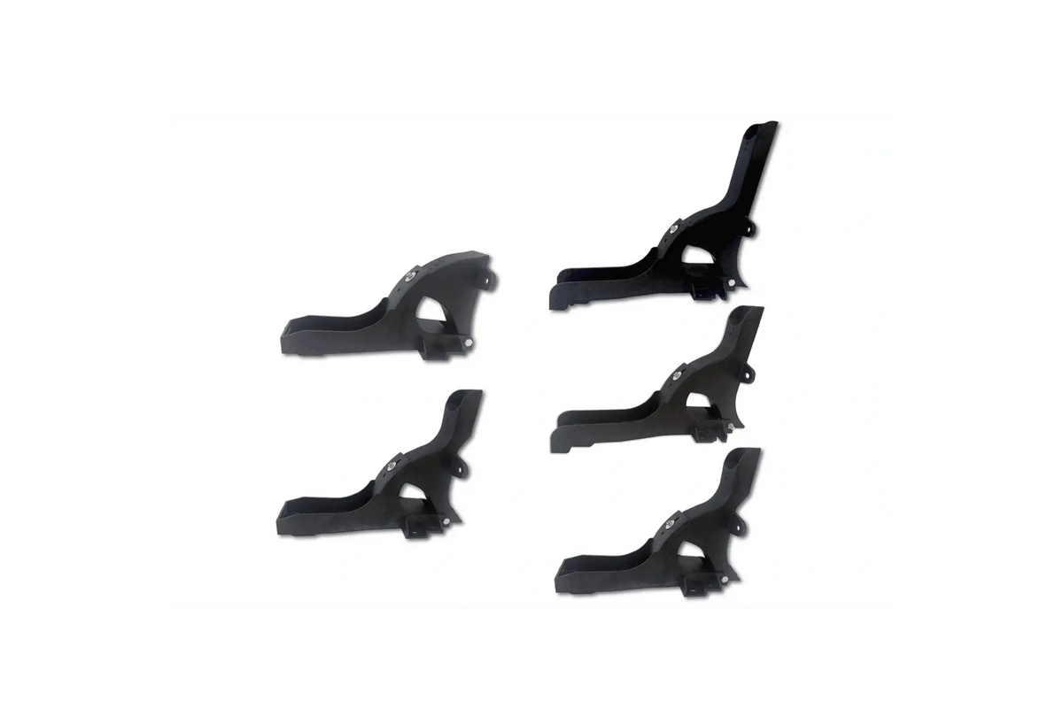 Top and Bottom Sleeper Cabin Fairings + Mounting Brackets Driver Side 7 pcs for Freightliner Cascadia 2008-2016 - Tacoma Parts Corporation