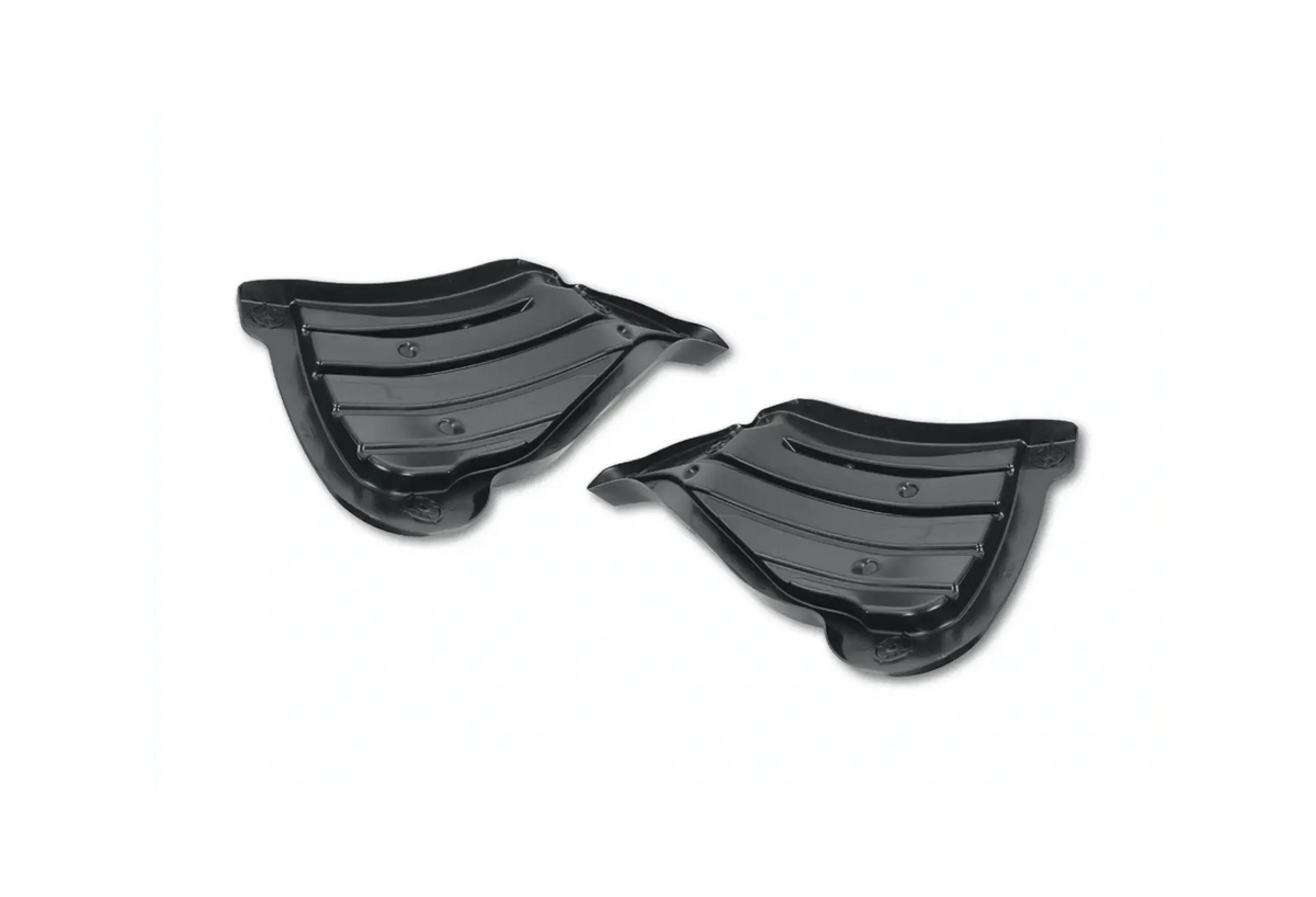 KOZAK FENDER Shield Splash, Hood MOUNTED Driver (Left) and Passenger (Right) Sides compatible with Freightliner Cascadia 123 PLUS Logo and 2x 22" Windshield wipers and Kozak Reflective Vest