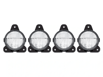 KOZAK LED Fog Lights Lamps and Driving Lamps (Set of 2 Front Pair) Compatible with Volvo VNL VNR 2018-2019 (Driver and Passenger Side) PLUS KOZAK Reflective Vest