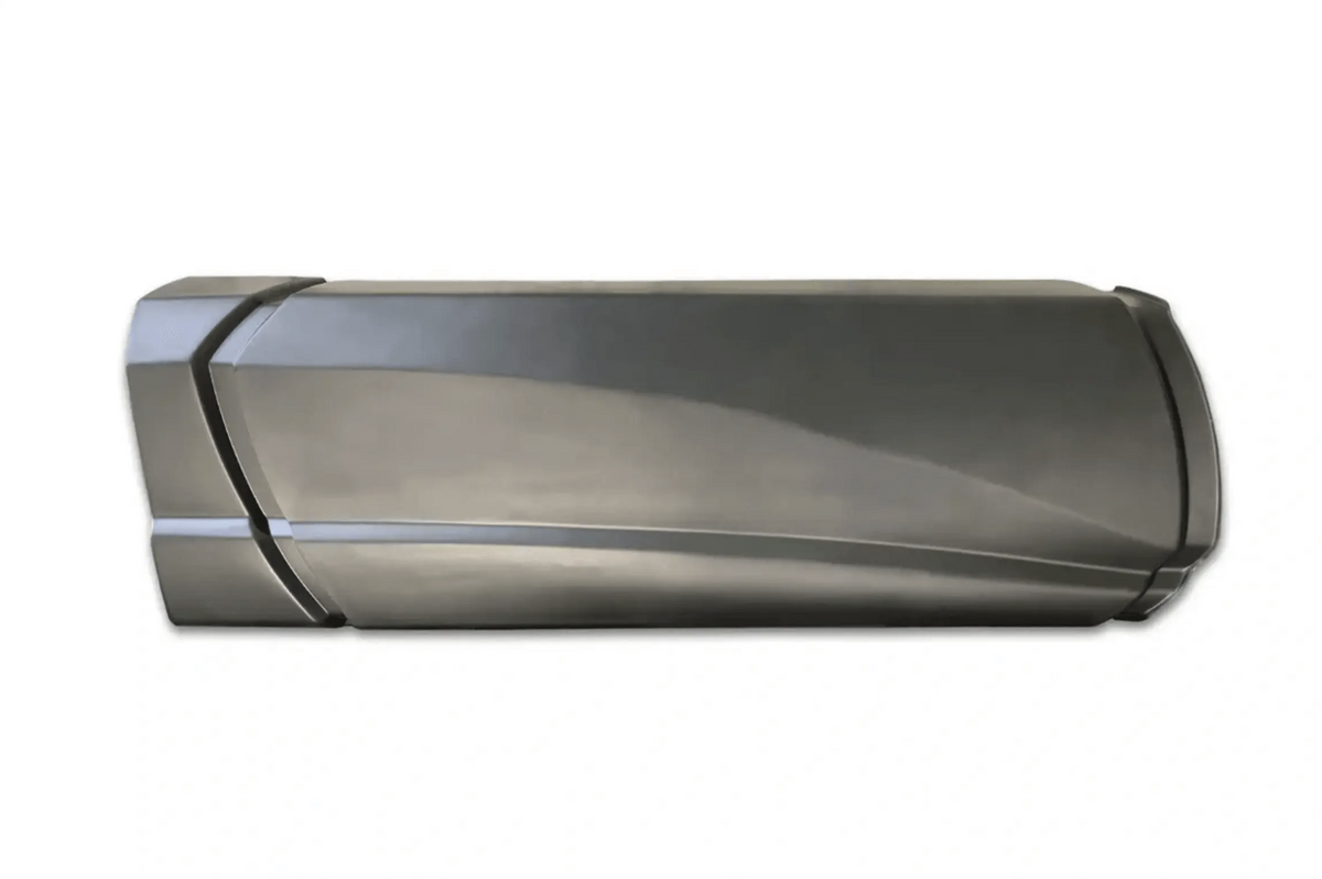 Fairing Skirt Panel 80" (203 cm) Right Passenger Side w/tube Compatible With Kenworth T680 2013-2021 Semi Truck PLUS Logo, 2x22" Windshield Wipers and KOZAK Reflective Vest