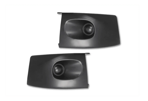 KOZAK Black Plastic Corner Bumper Driver (Left) and Passenger (Right) Sides compatible with Freightliner M2 Business Class 106 112 PLUS Logo, 2x 22" Windshield wipers and Kozak Reflective Vest