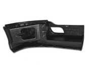 Kozak Plastic Black Bumper Extension Corner Left Driver Side for Kenworth T680 - Tacoma Parts Corporation