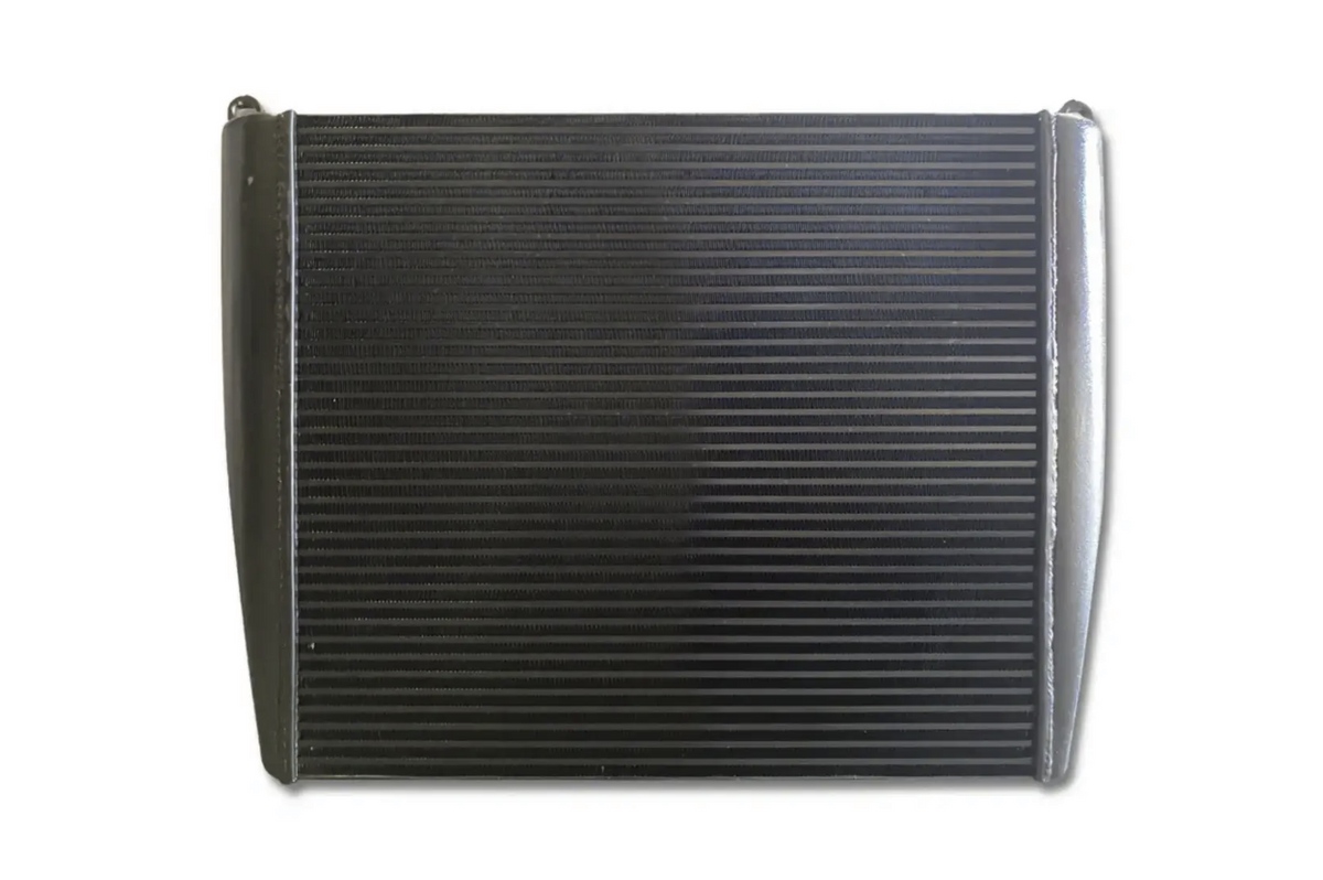 KOZAK Replacement Charge Air Cooler 441114 for Kenworth W900 (1982), T800 (1991) PLUS Logo, Wipers, License Plate Frame, 2x Trailer Tail Lights and Vest